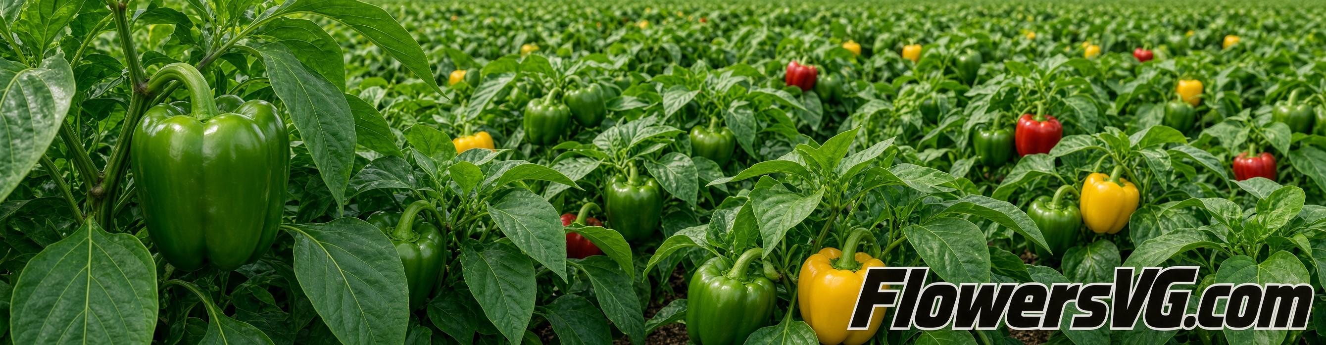 Garden bell peppers