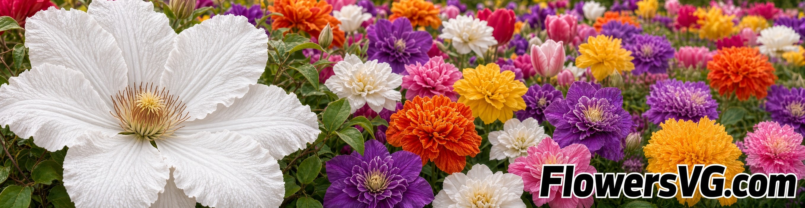 clematis flowers