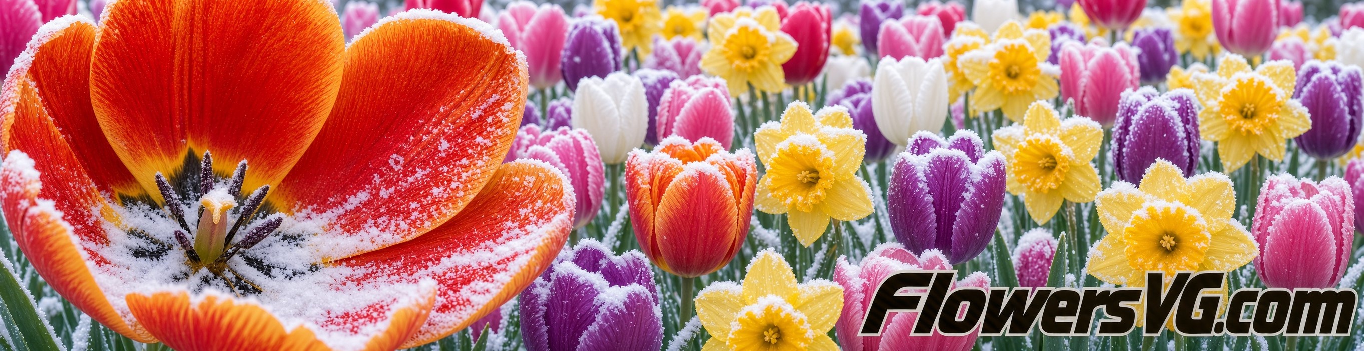 winter snow flowers